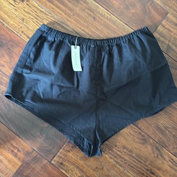 Anthropologie | black linen Athletic shorts running shorts - Picture 5 of 10